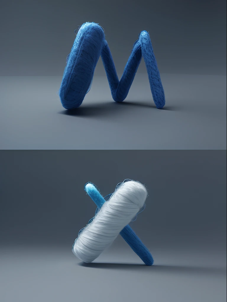 Felt style,adolable,made of wool,Artificial yarn,Light clean background,C4D style,3Drenderingof,