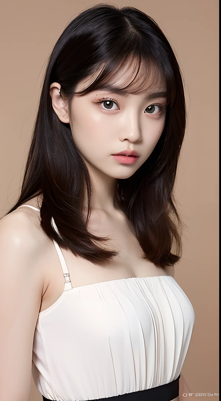 Alafed asian woman with long hair and white top, Young and adorable Korean face, Gorgeous Young Korean Woman, Beautiful young Korean woman, Beautiful Korean Women, Portraits of Korean female idols, Short hair, Korean Girls, Jaeyoung Nam, Young and pretty Asian face, Girl cute beautiful face, Soft Portrait Shot 8k, One adorable Korean face