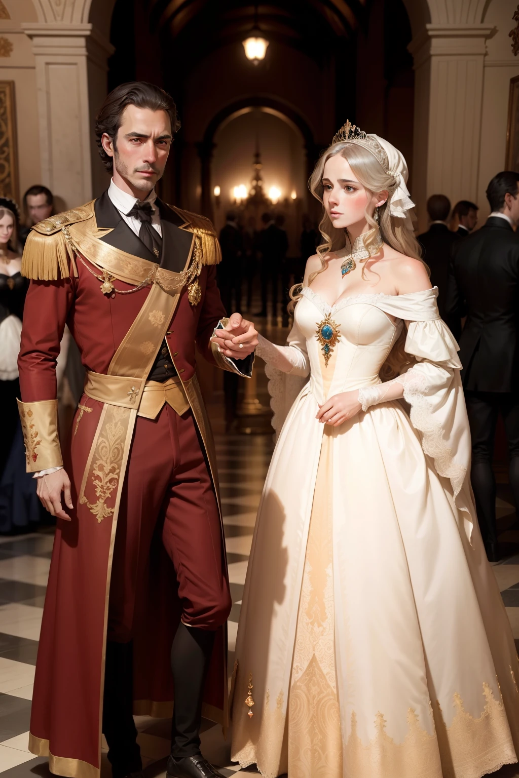 Nobles of Spain at a ball in the eighteenth century