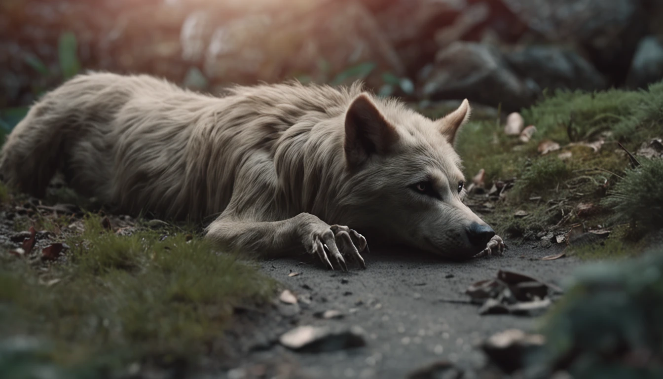 lobisomem, 8k, (insanamente detalhado:1.5), fotografia de corpo inteiro, , pele detalhada, pale skinned, atacando pequena vila, werewolf 4k