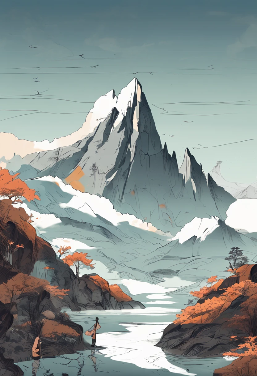 https://www.haiyiai.com/explore/detail/cjhlps94msbfctkimq90,The little monk wore a loose brown monk's robe,The pleats flutter in the breeze。Behind him is a magnificent landscape of landscapes,The mountains are undulating,dense with greenery,The lake is crystal clear。He clasped his hands together,It exudes an air of peace and tranquility,With a smile,The eyes are gentle and bright。He stood there quietly,It seems to be at one with nature,Exudes a peaceful spirituality,Look ahead。