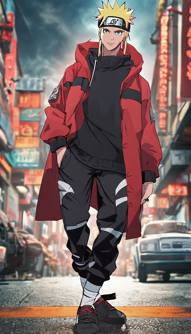 Naruto in street wear style