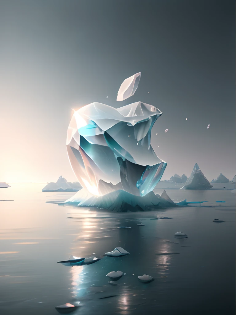 Masterpiece, Best quality, (seabed:1), Ice, Type art, 。.3D,
4K, unreal engine 5 render,
Film lighting art