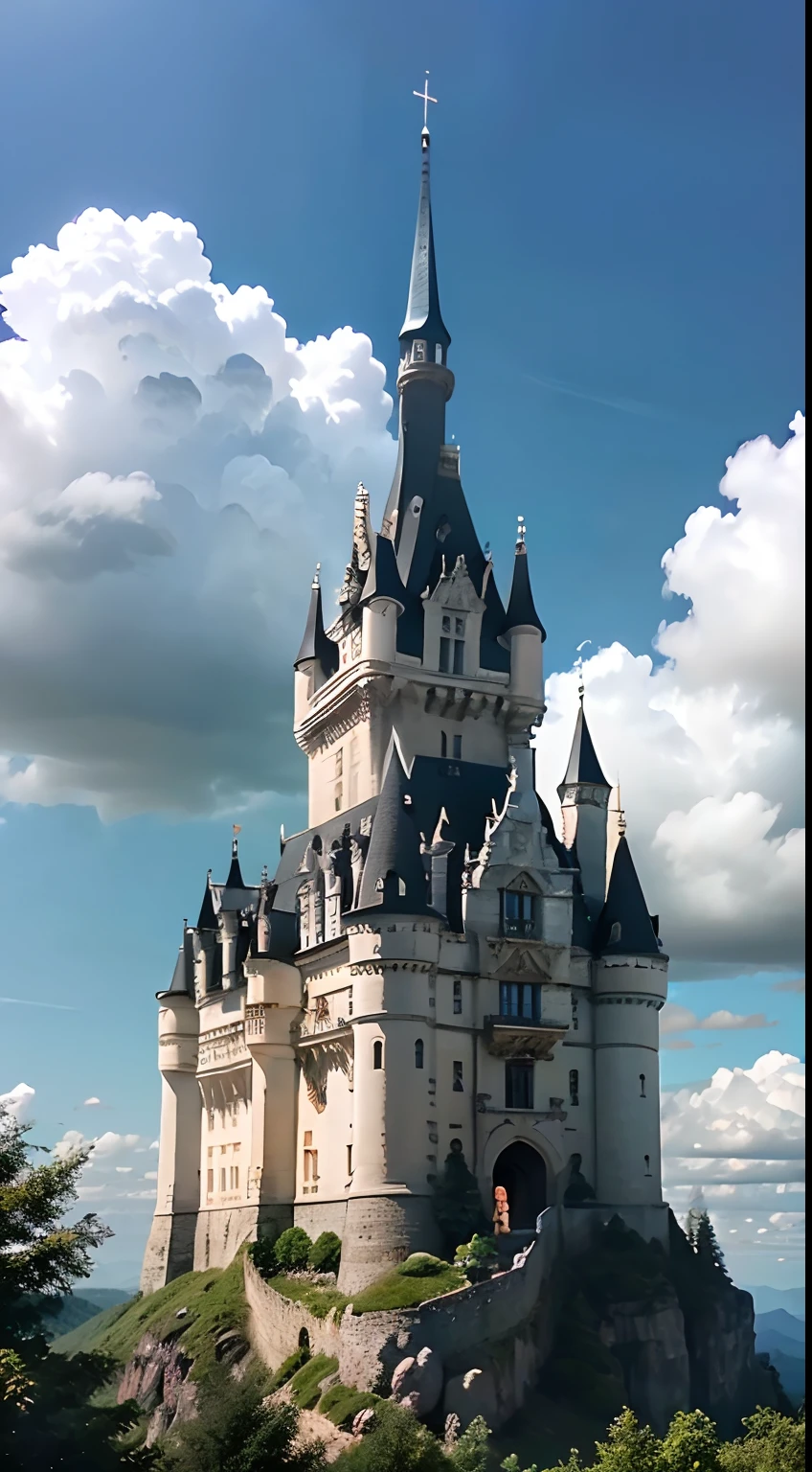 Castle on top of a hill