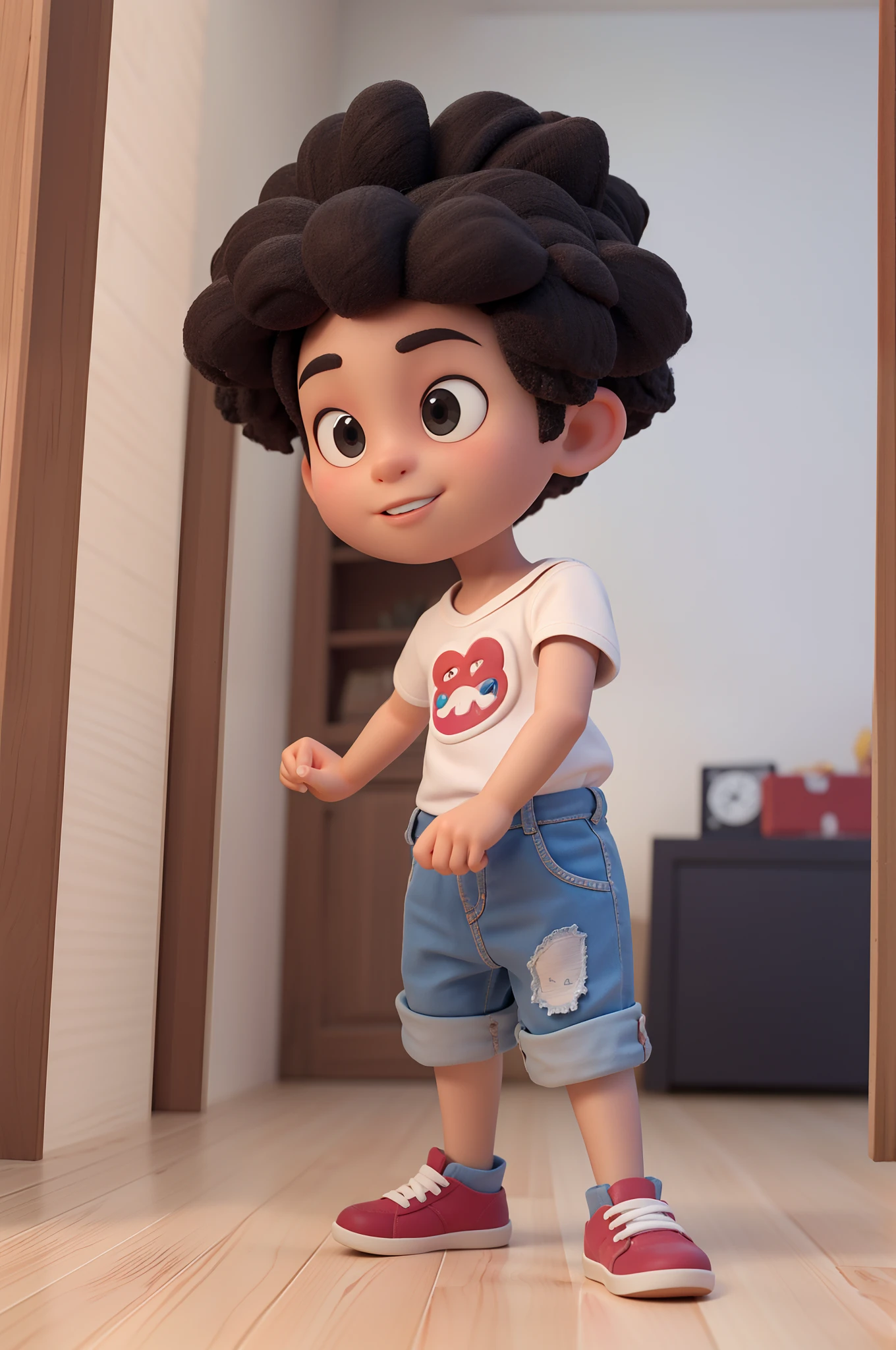 Um cara afro:0.98, um pequeno brincando
