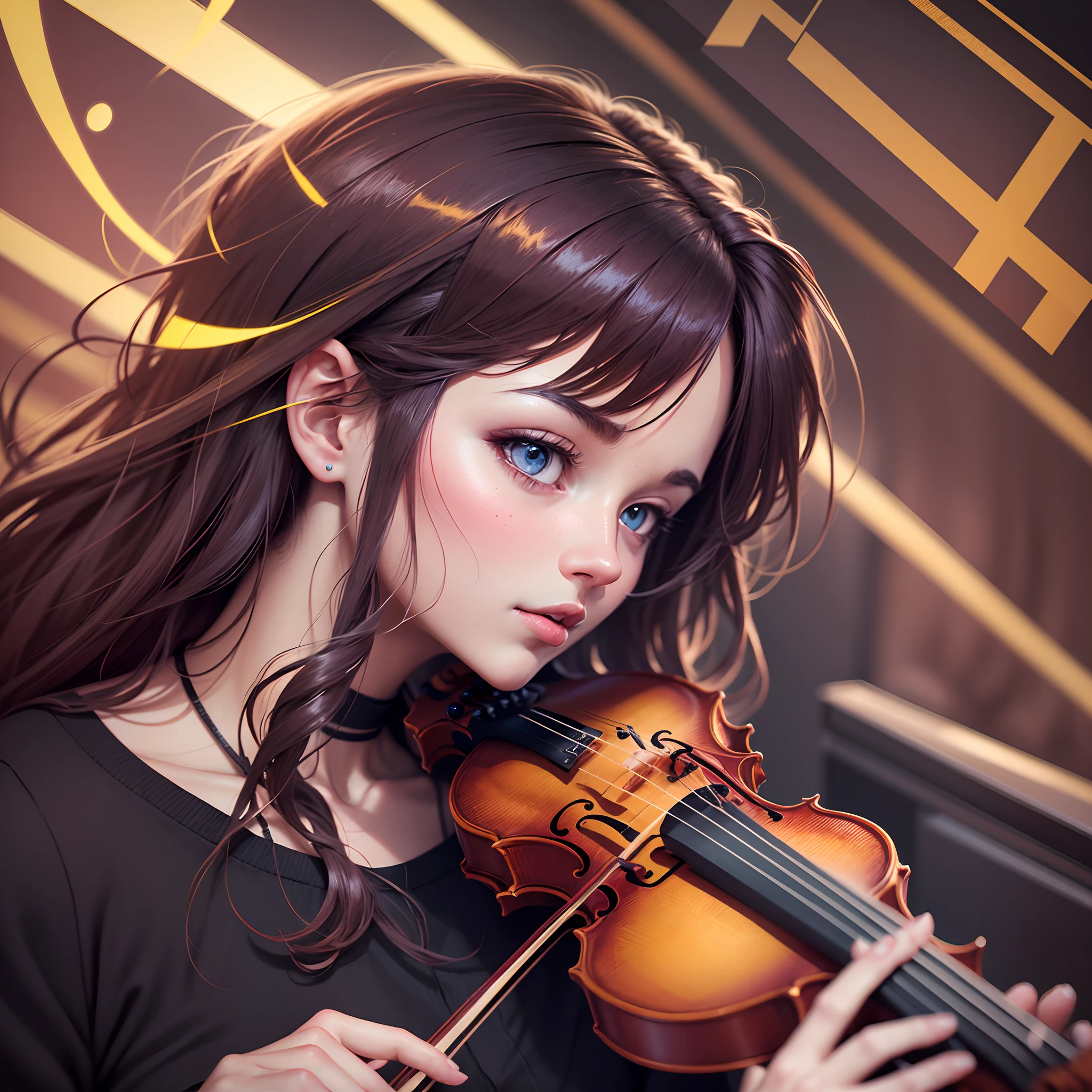 Neon genesis evangelion anime personagens, orchestra play instruments, violin, piano, chello, hyper detailed, high definition, 1-detailed, cinematic, trending on artstation, isometric, hyperrealistic cover photo centered, awesome colors, hand-drawn, high definition, cinematic, neoprene, portrait featured on unsplash, stylized digital art --auto --s2