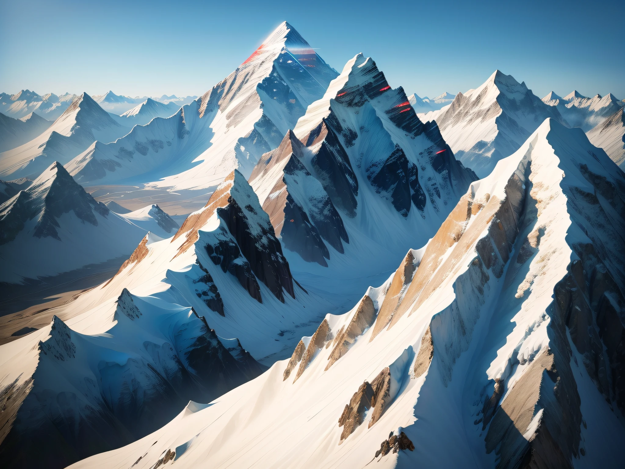Mount Everest, Nepal/China: The highest peak on Earth, Mount Everest is a magnet for mountaineers and adventurers seeking to conquer its summit and experience its breathtaking vistas.