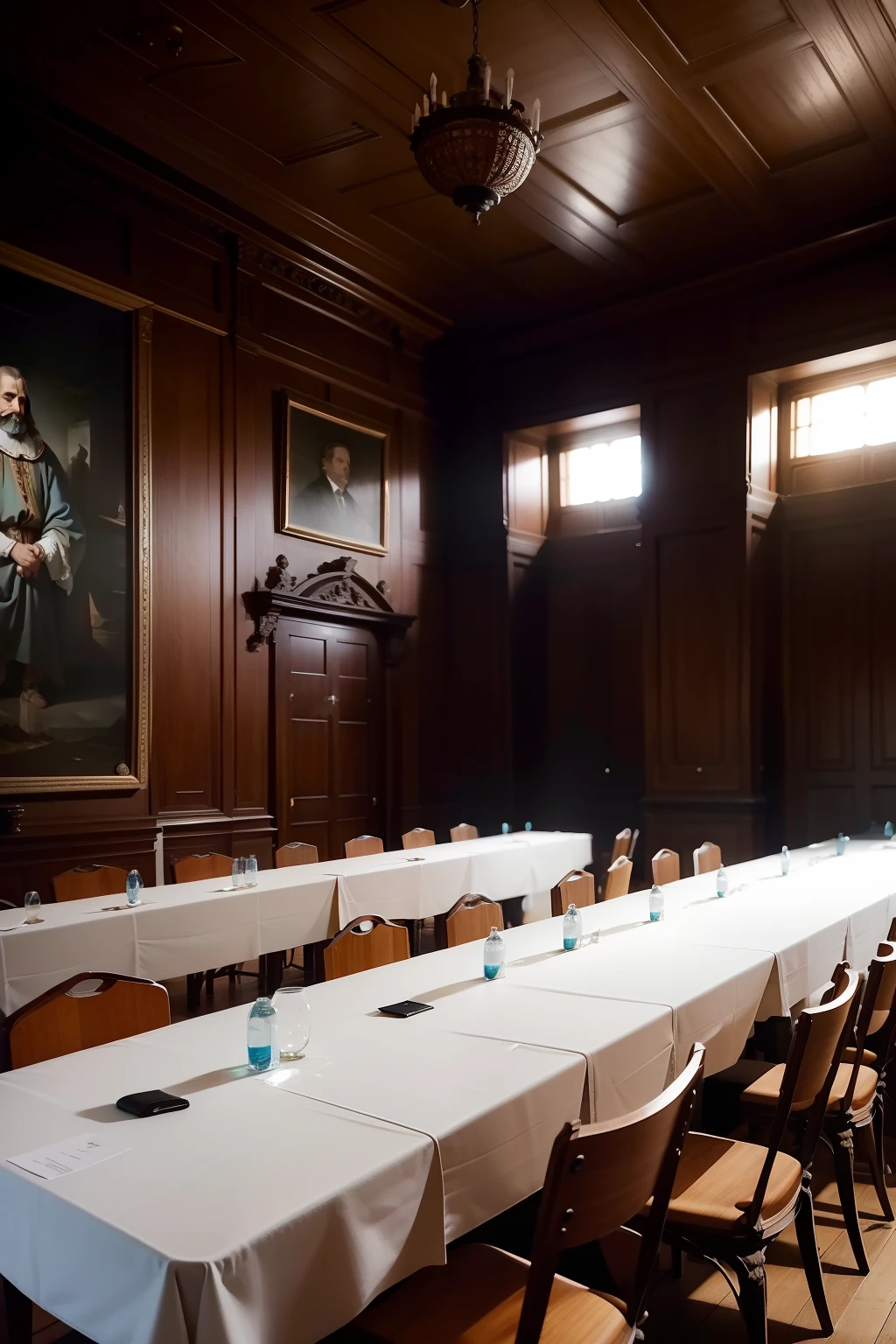 Meeting room of seventeenth-century Spanish explorers
