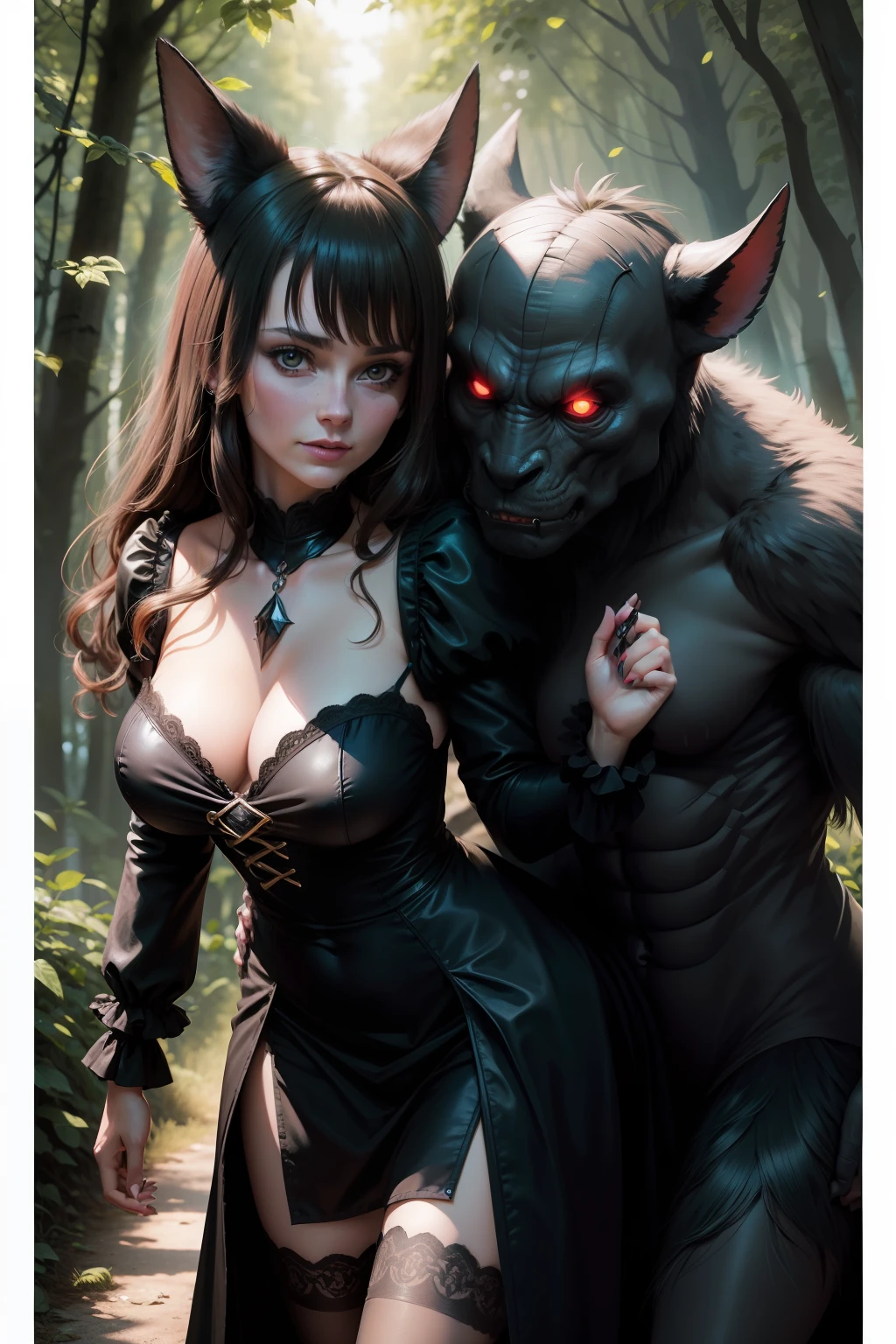 dunkle Magie, Liebe, Sex, Monster, Frau, Wald, Mystisch
