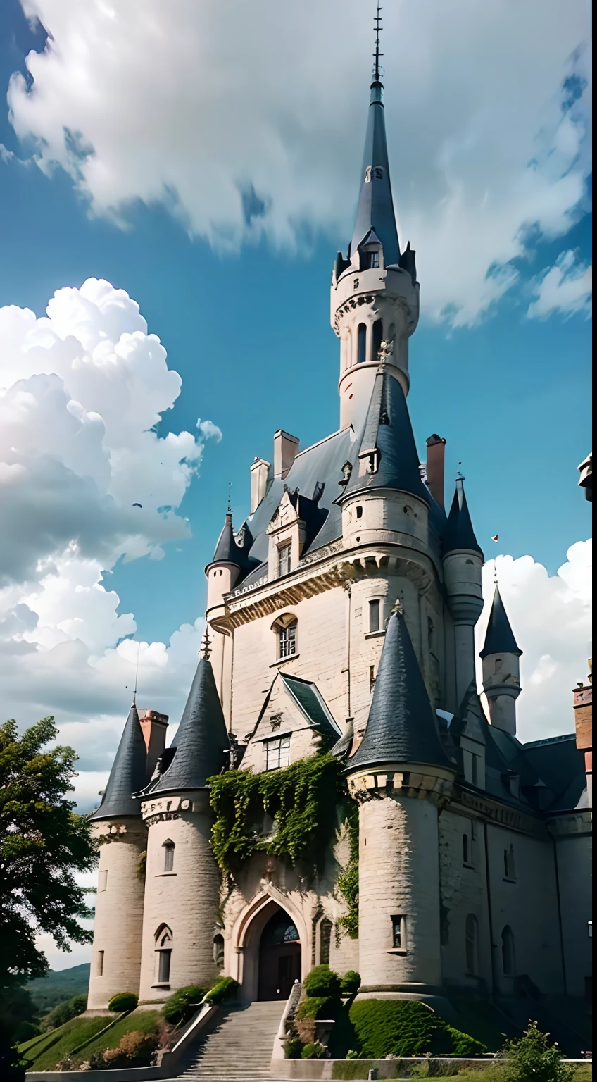 Castle on top of a hill