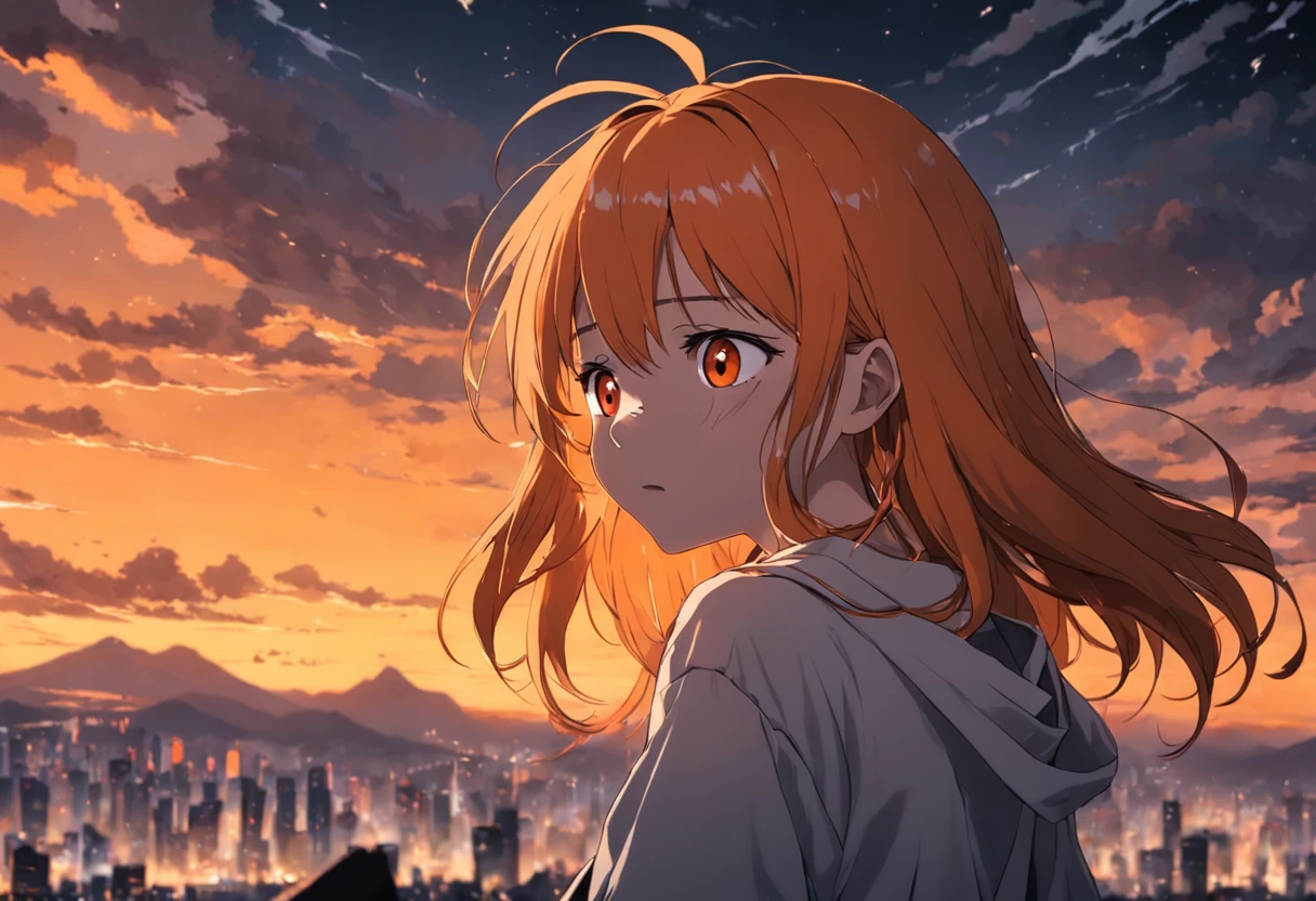 Orange-haired 15-year-old cries with sadness because his friend has died
