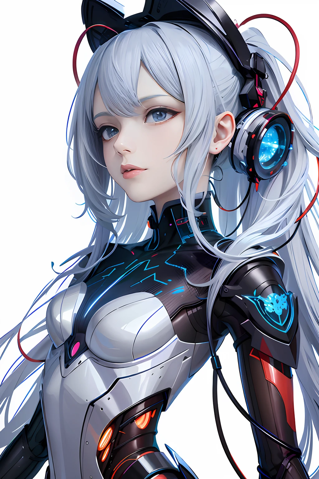 Sci-fi headdress in the shape of cat ears