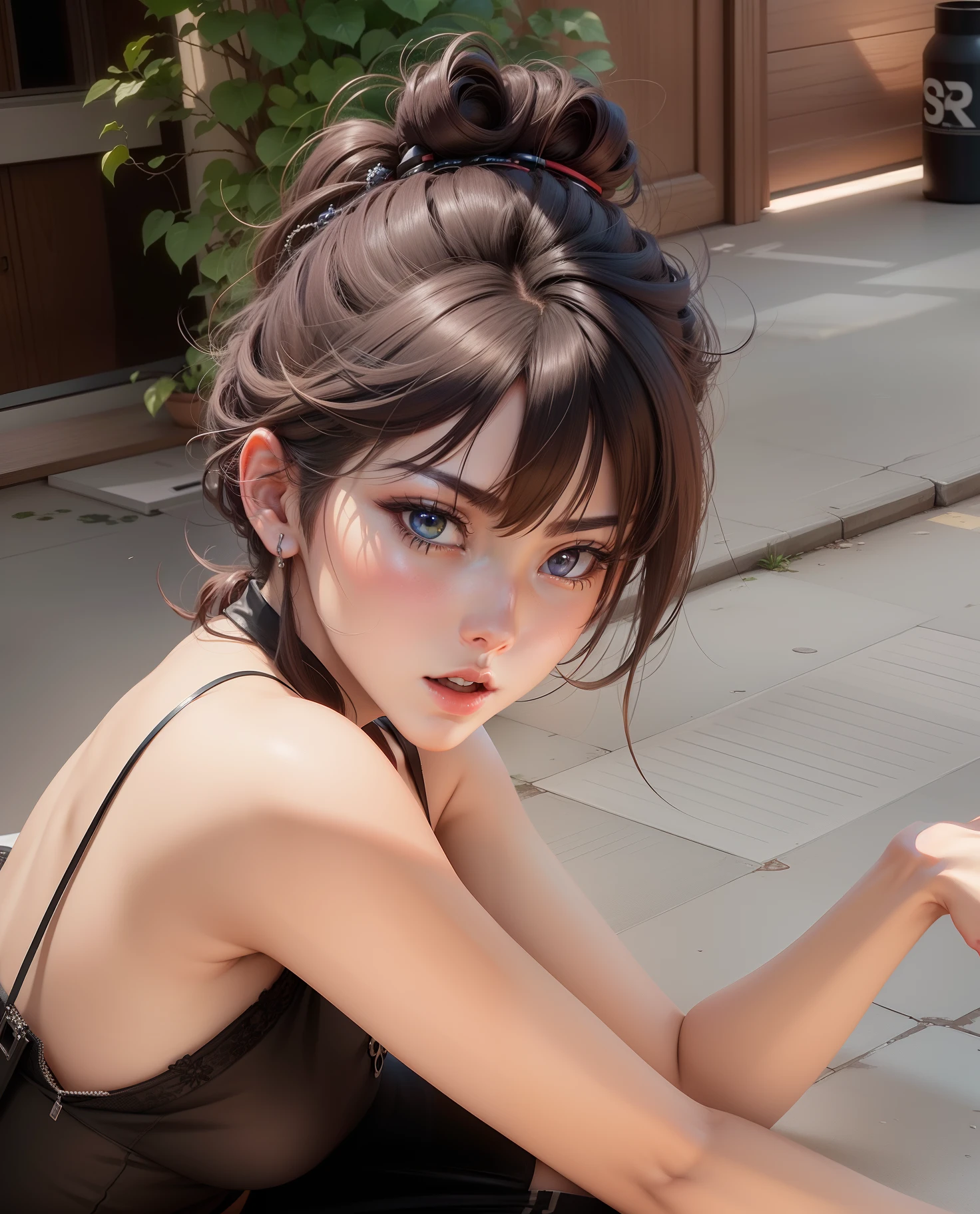 in anime style, hiquality, higly detailed, 8K render