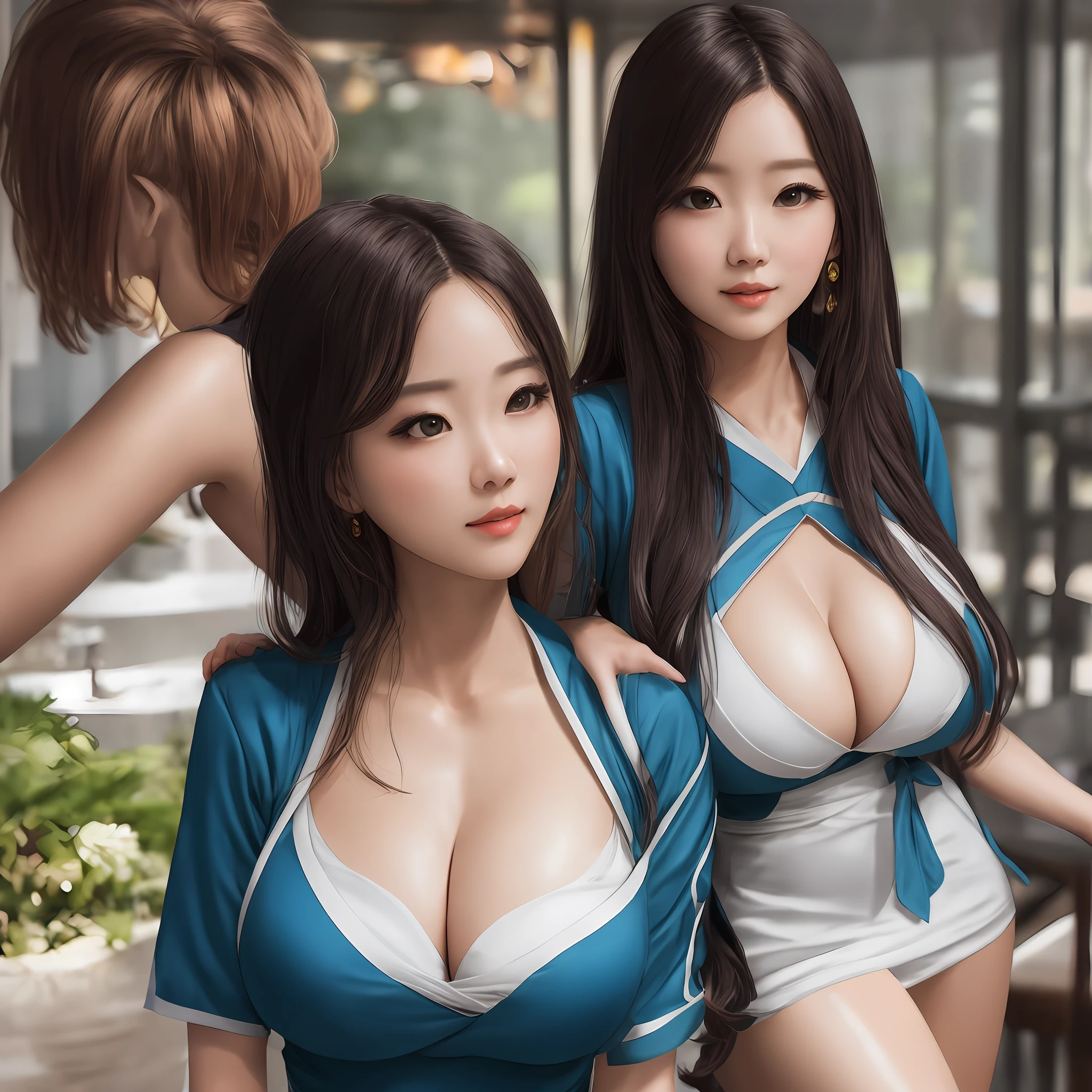 Lori huge breasts cleavage,校服,squatt,Beth