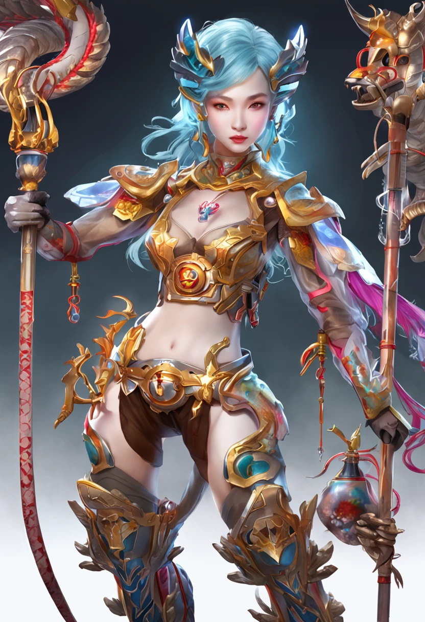 chinesedragon, (Blind box toy style:1.2), (Full body shot) , 1 Transparent girl,Behind him is a transparent Chinese dragon, Transparent mech, Exquisite helmet:1.2, Luminous goggles:1.2, Cyberpunk, dreamy glow, luminous neon lights, Clean, White background, ( Global illumination, Ray traching, hdr, unreal render,reasonable design, high detal, Masterpiece, Best quality, hyper HD, Cinematic lighting)