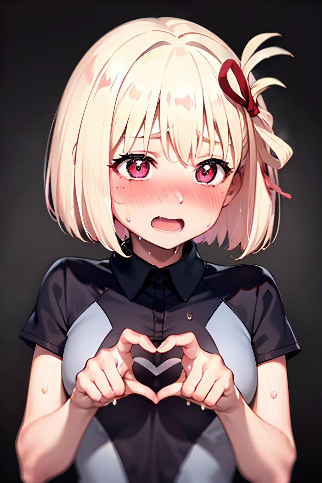 ((Jean)), (blushing face:1.4), (heart-shaped pupil:1.4), (sweaty:1.5), open mouth