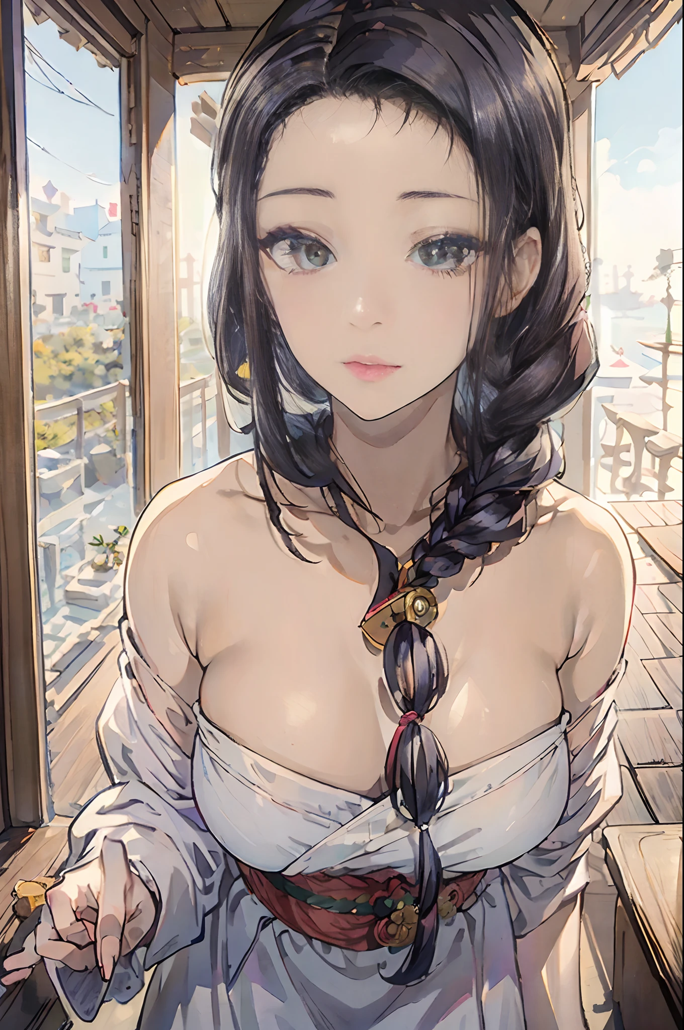 (La mejor calidad) (obra maestra ) Cara perfecta. kawaii & Siniestra princesa belleza joven en la ciudad de Los Angeles. (((Dreadlocks hair))) ((((nordin woman))))