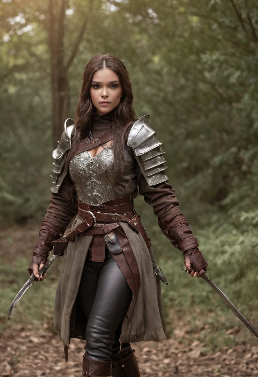 (masterpiece:1.2), (best quality,:1.2), 8k, HDR, ultra detailed, ((photorealistic)), perfect anatomy, professional light, cinematic lighting, fashion photography, ambient lighting,<lora:detail_slider_v4:2>, a female barbarian warrior, ((upper body shot)), wild black hair, wearing leather and fur armor, belt, shoulder armor, furs, cloak, bones, ((hood)), dynamic pose, BarAr, <lora:BarbarianArmor-10:0.5>, standing in a forest, epiCPhoto