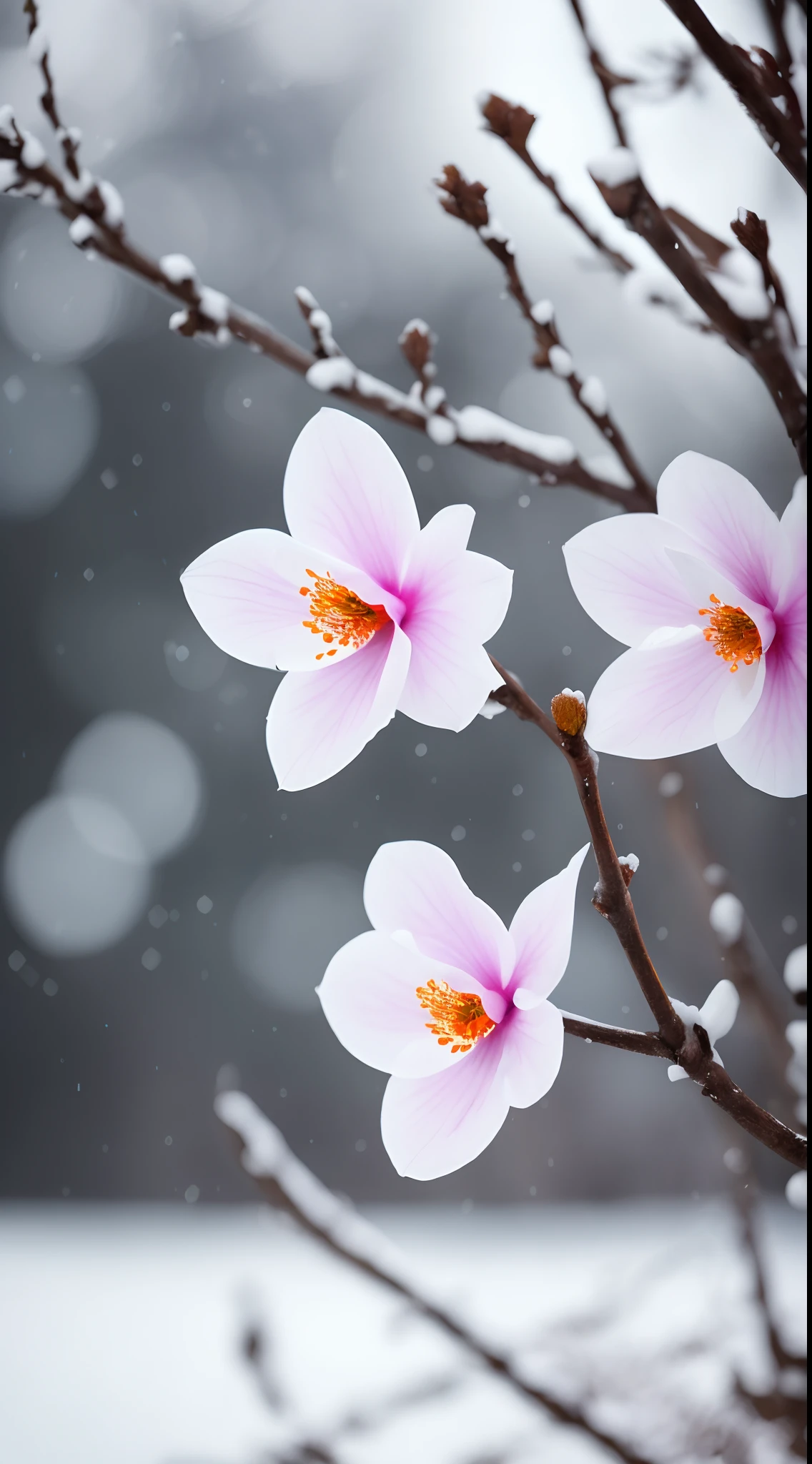 tmasterpiece,Best quality at best,high qulity,非常详细的 CG 统一 8k 壁纸,stillness,Cold climate,Peaceful beauty,snow mountains,Yuki,lakes,Winters,tree branch,Bokeh,Depth field, hdr, full bloom, color difference, Photorealistic, Extremely detailed, Popular on artstation, Popular on CGsociety, complex, High detail, Dramatic, halfway art