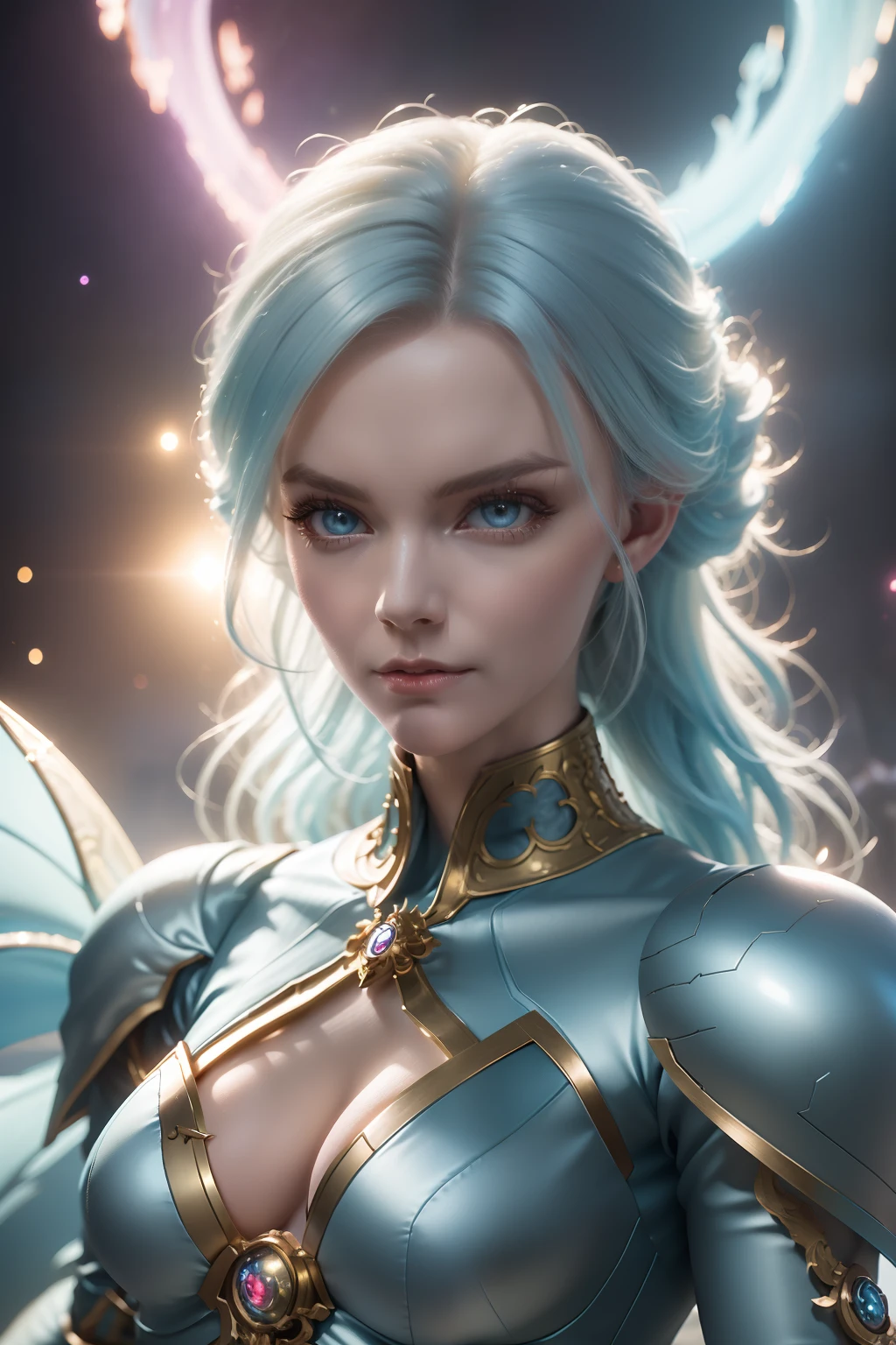 Dragon Ball Cyborg No. 18,beautiful digital artworks,Fantasize with gorgeous lights,gorgeous digital art,stunning digital illustration,digital fantasy art),3 D rendered character art 8 K,a stunning young ethereal figure,Highly detailed digital art in 4K,of ethereal fantasy,Very Beautiful Digital Art,beautiful digital art,fantasy digital art, digital fantasy art