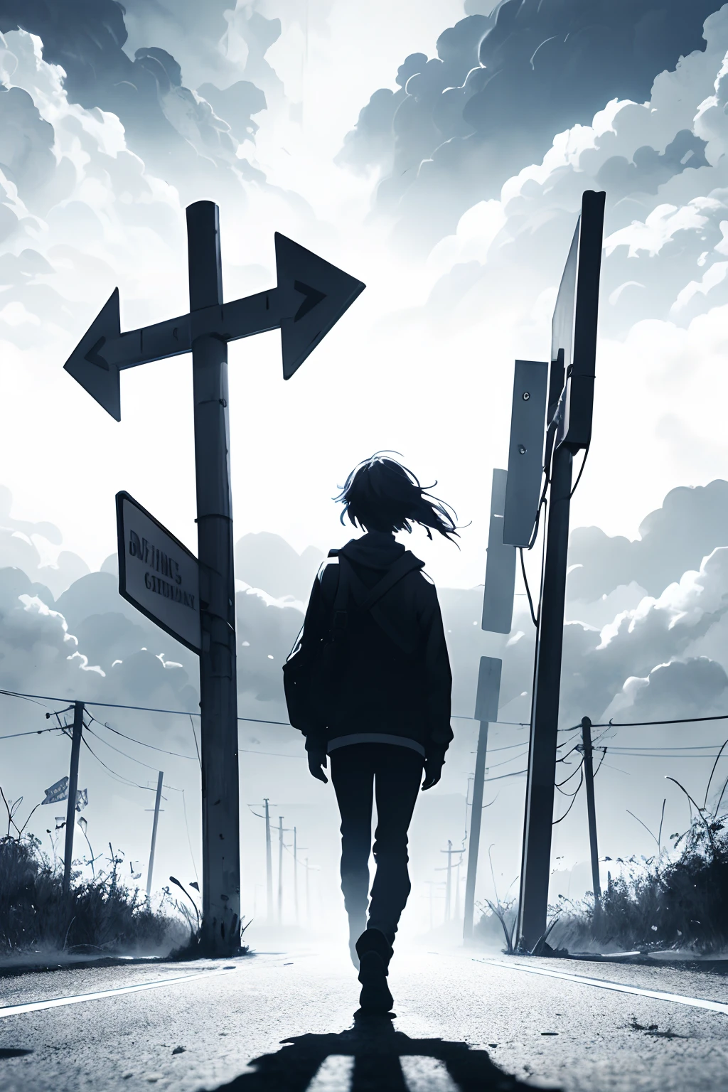 Standing at the crossroads of uncertainty, you feel the winds of doubt whispering in your ear