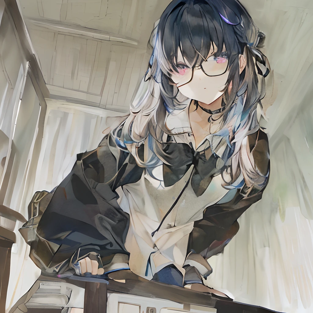 The outline is not black.々Draw in color