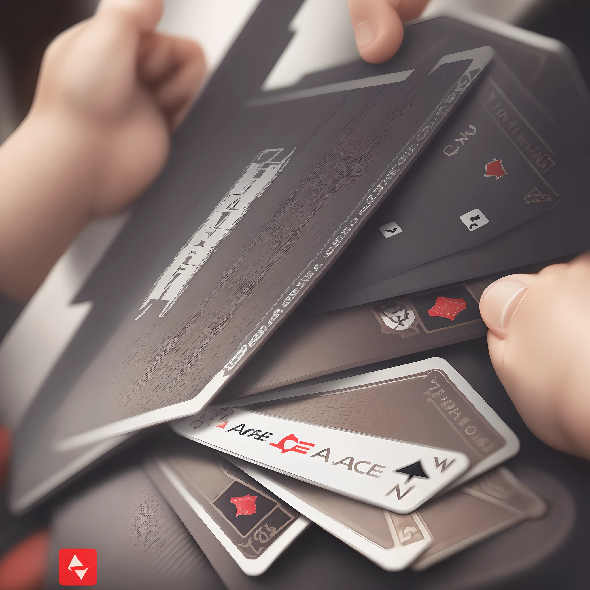 Ace card logo with integrity and passion