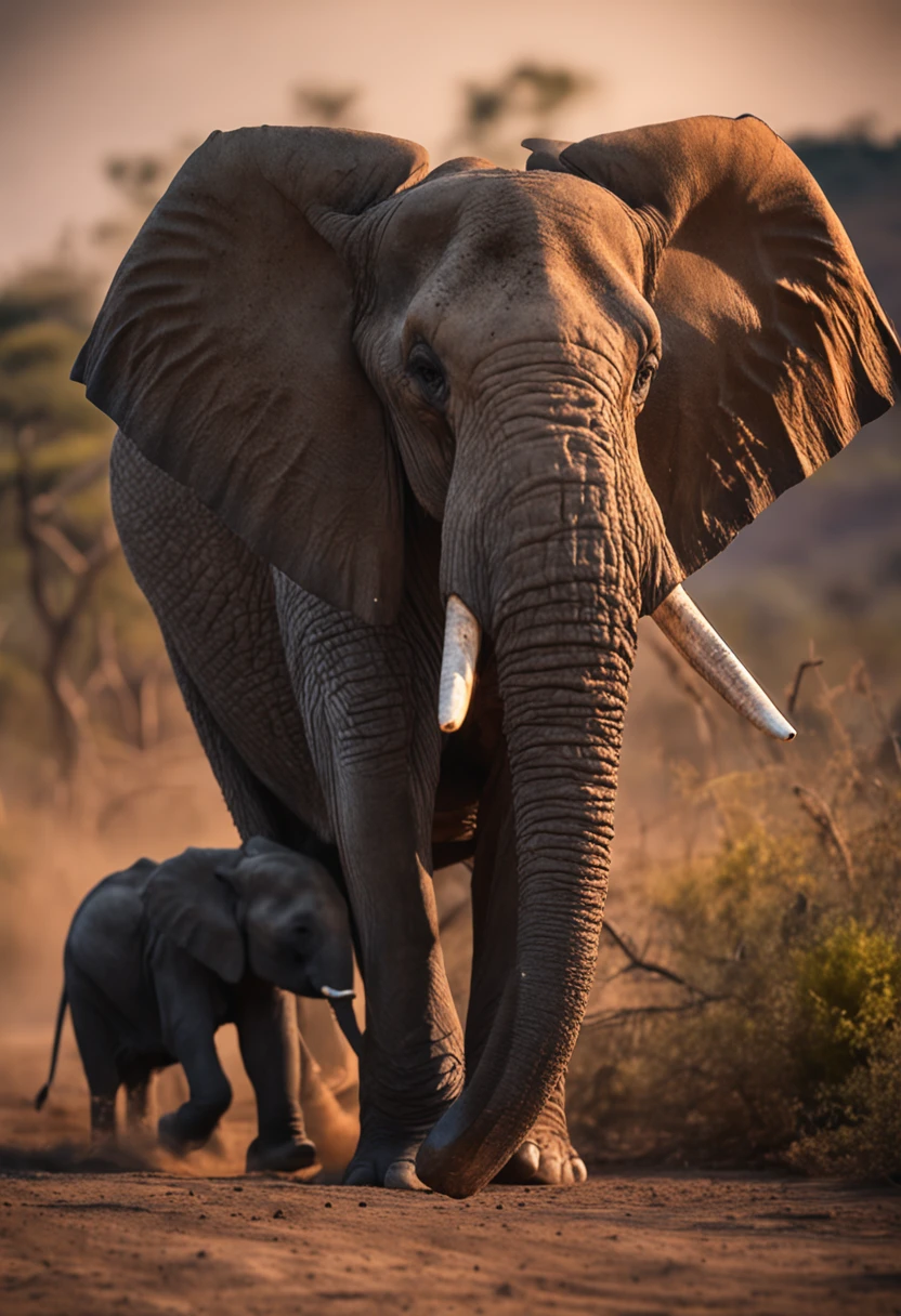 elephants,Photoreal,Elephants hunted,Stealing,tusks,elephants,African elephants,Killing,4K