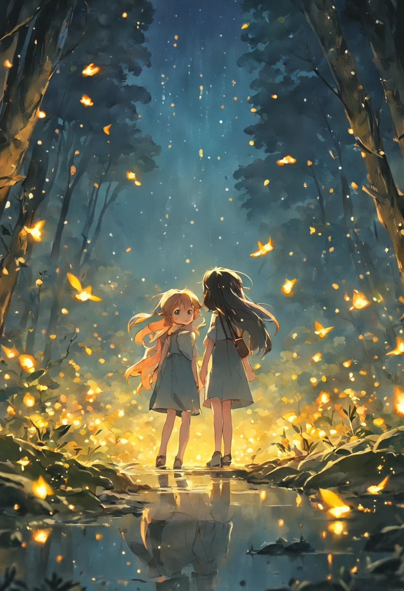 Life was a game when little fireflies gleamed... we played, chasing them among blackberry hedges. It's so different now from what it seemed. The world was ours. Every game was a dream and every dream had a thousand colours. The summer evenings never ended, the best days of life were ours. When little fireflies gleamed... every game was a dream and life was a game... but oh...so very long ago it seemed.