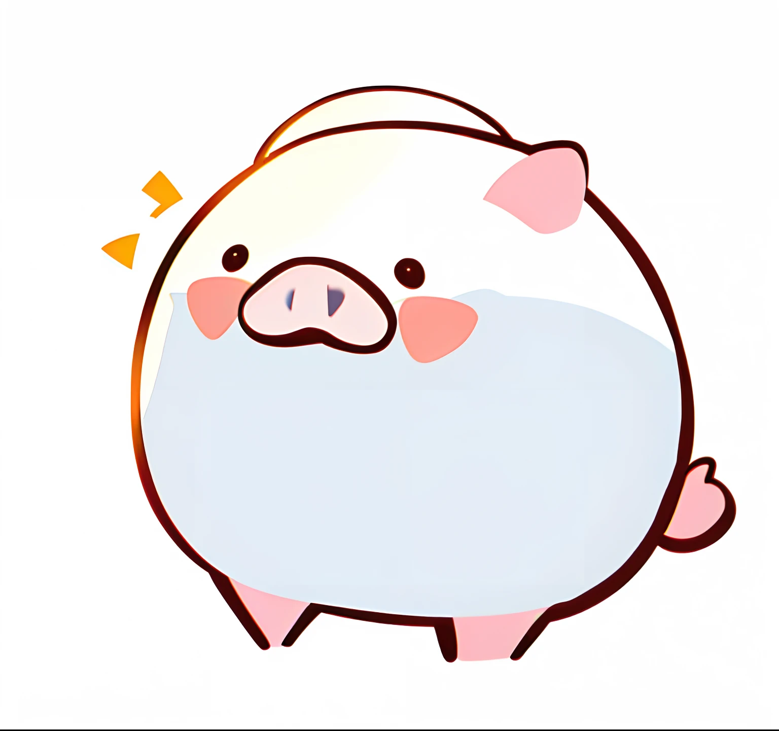 happy pig
