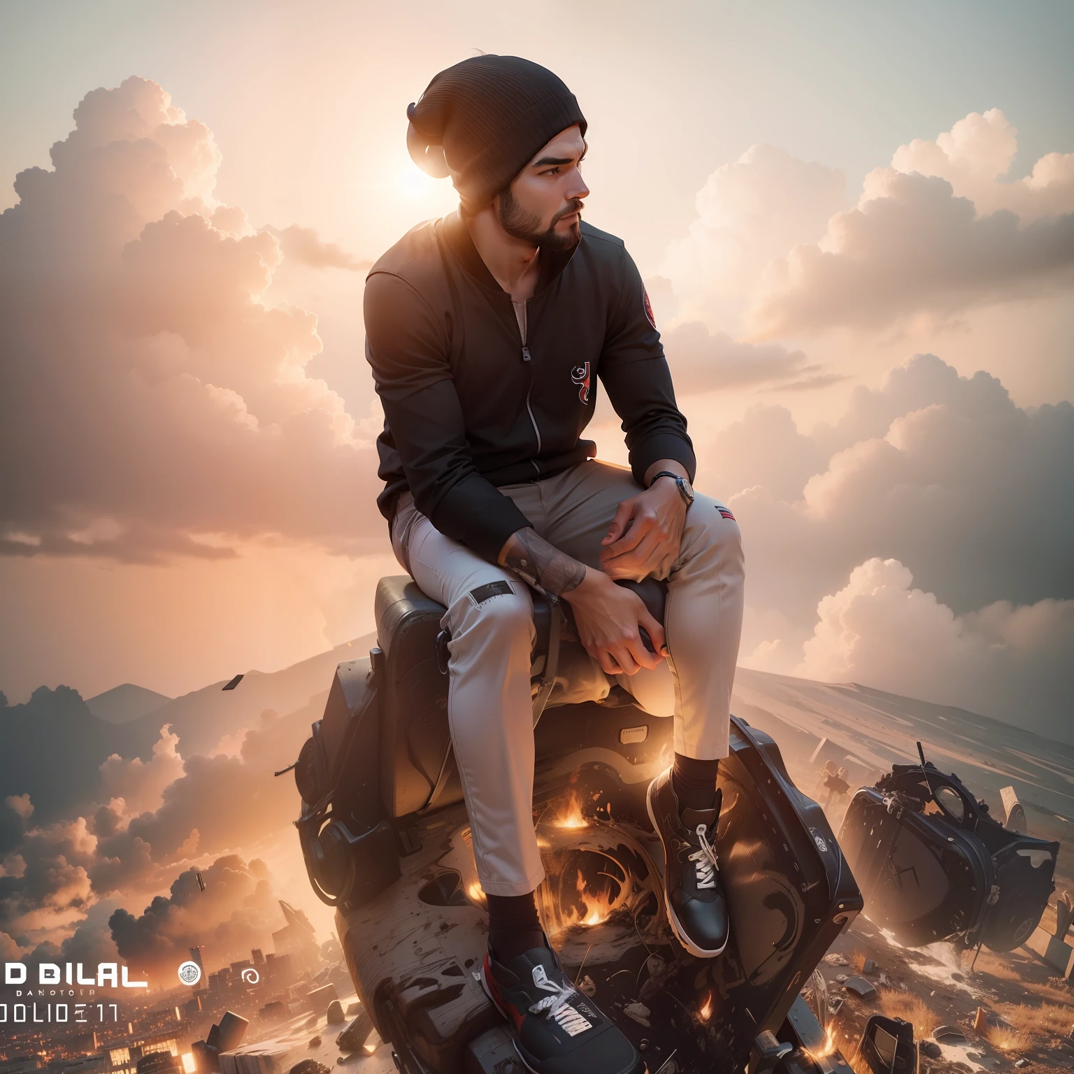 Background change with chair seating back side Bull logo