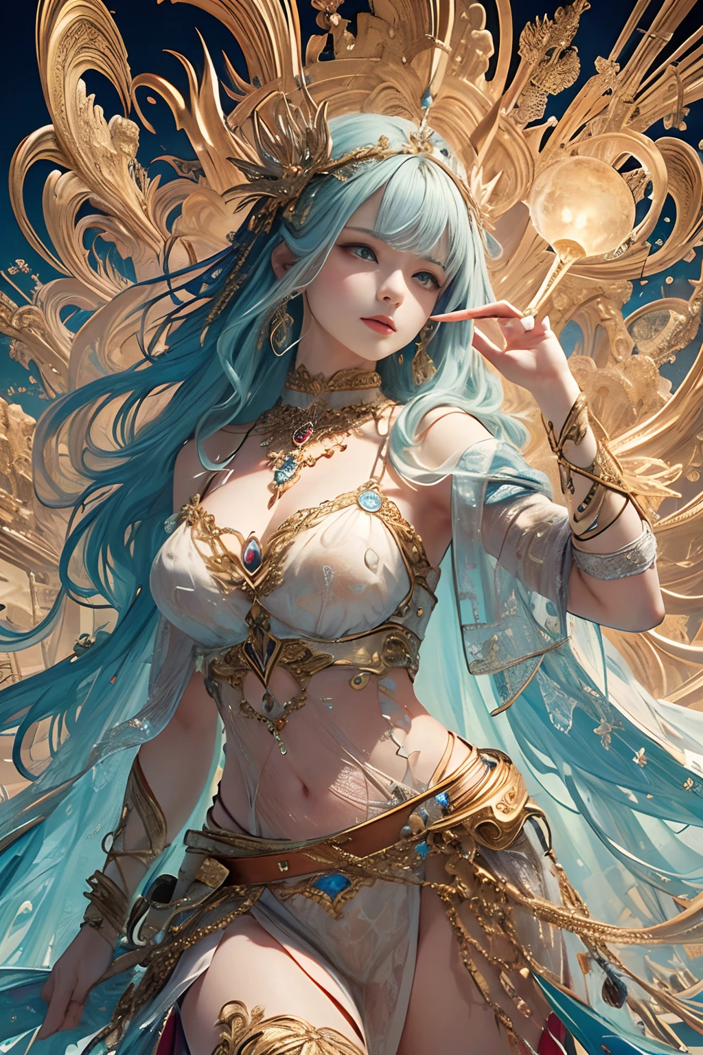 face by tom bagshaw art station,, Moon Goddess, Full Length Figure, Contemptuous Gaze, Detailed Face, (Naked: 1.4), (See-Through Lingerie: 1.3), Gold Decoration, Black Plain Background,beautiful caucasian girl close-up, body in dynamic movement, oil, digital art, splash, full body,art by Sakimichan,oriental mandala tattoo, fractal background, silver and gold and bronze spirit,floating antique clock, lamp ancient, splash,seductive pose, visible pubic hair, breasts visible,full body,beautiful European Caucasian Girl, Beauty, sexy, bare breast, cleavage, bare legs, see-through, standing, hanfu, wet, clear, realistic, highest detail, dragon pattern, phoenix, sacred, holy, golden mountains, heavenly palace, countless palaces, clouds, golden light, golden lotus, (tianchi bath), view of pubic hair,splash, full body,art by Sakimichan,slight smile,plash,seductive pose, visible pubic hair, breasts visible,full body,Transparent clothing, slight smile,Jean-Baptiste Monge style, bright, beautiful , splash, Glittering , cute and adorable, filigree, , rim lighting, lights, extremely , magic, surreal, fantasy, digital art, , wlop, artgerm and james jean,floating antique clock, lamp ancient, splash,floating antique clock,face by tom bagshaw art station,, The perfect masterpiece,Highest quality,Perfect artwork,8K, Upper Body Lens,front portrait,Delicate face,Watching the audience, beautifuGirl,Magical transparent eyes,white hair,Red background, Digital Art,plane illustrations,colorful illustration,minimalist style,anime cartoon style,face by tom bagshaw art station, view of pubic hair,Goddess maiden, gorgeous, splashing, flame, flowing pen and ink,full female body, beautiful caucasian girl close-up, body in dynamic movement,fluid, 3d fractals, light particles, spirit ink, smooth, shimmery, dreamy glow, 16k, sf, complex art masterpiece, Transparent clothing, slight smile,, open legs, view of pubic hair, 1 sexy girl in transparent forest clothes,exposed breasts, open transparent t-shir
