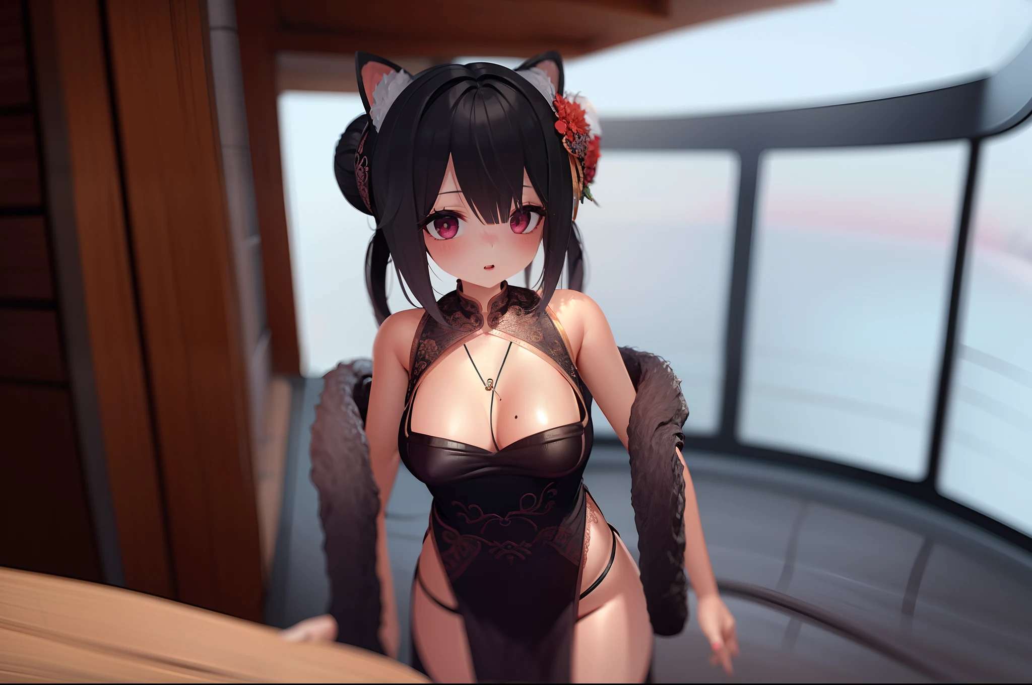 a girl,stocking