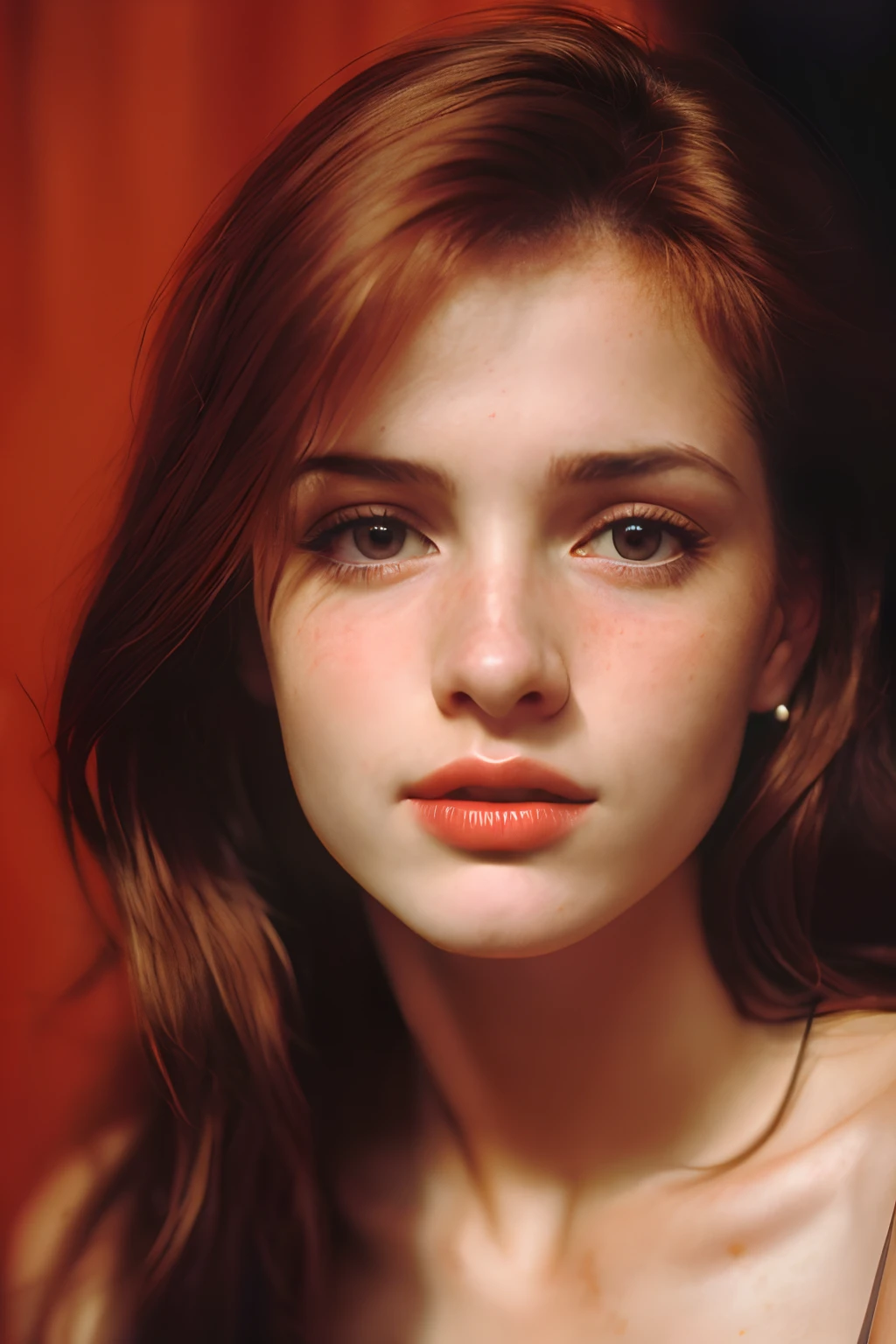 Very hot, sexy, red colour lips, beutiful eyes, full body realistic Emma Watson 4k