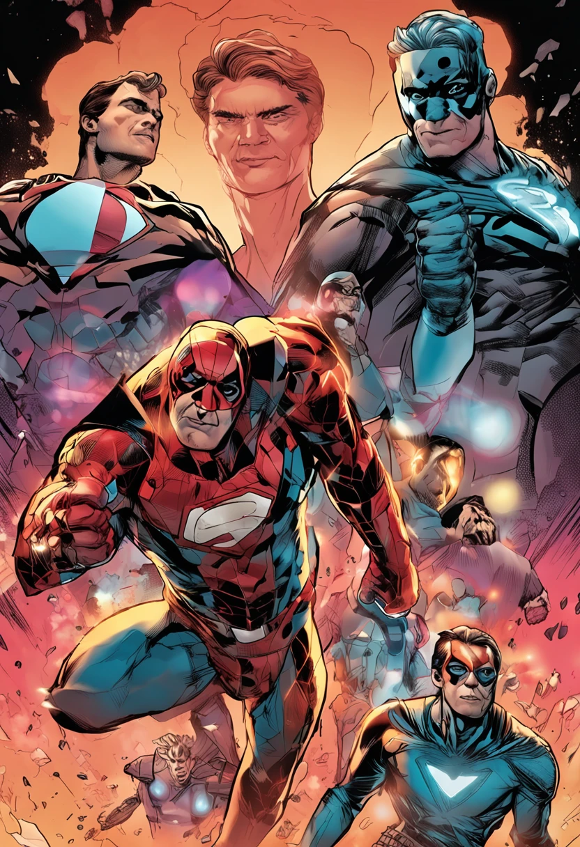 super homem, capa, olhos de laser, poderoso, menacingly, atmosfera sombria, intense action, efeitos especiais intensos, fundo escuro, heroism, energia pulsante, realista