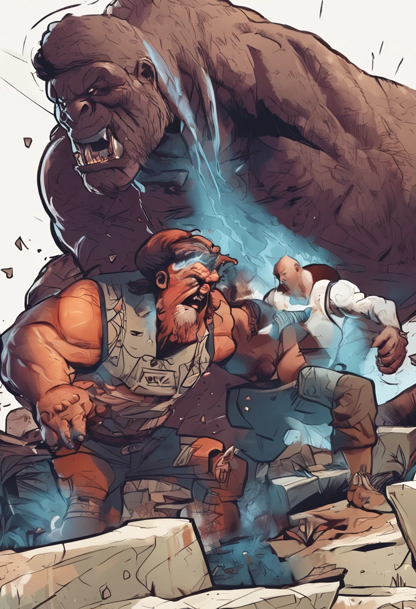 Strong man,combats,kind