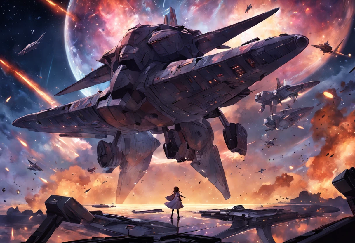 guerra de las galaxias batalla de naves espaciales