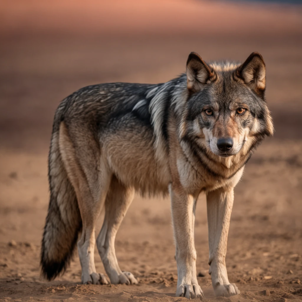 lone wolf,campos gramados,the sunset