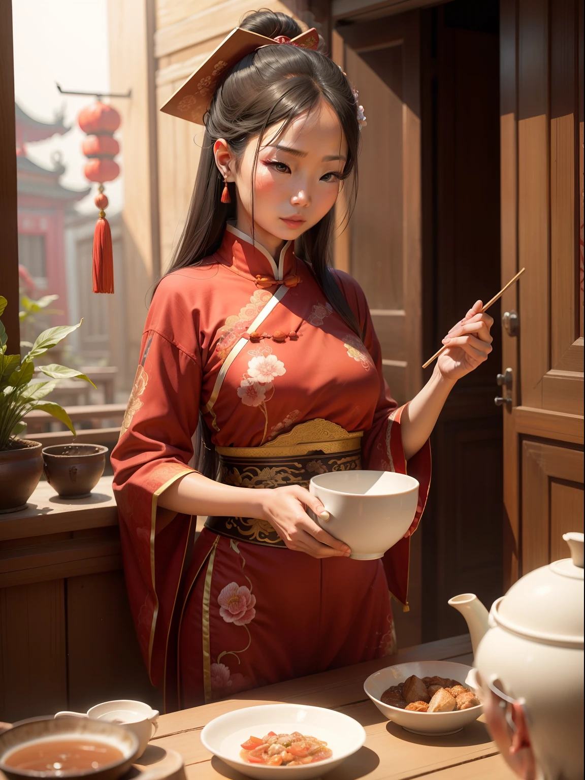 woman, China, ancient, traditional