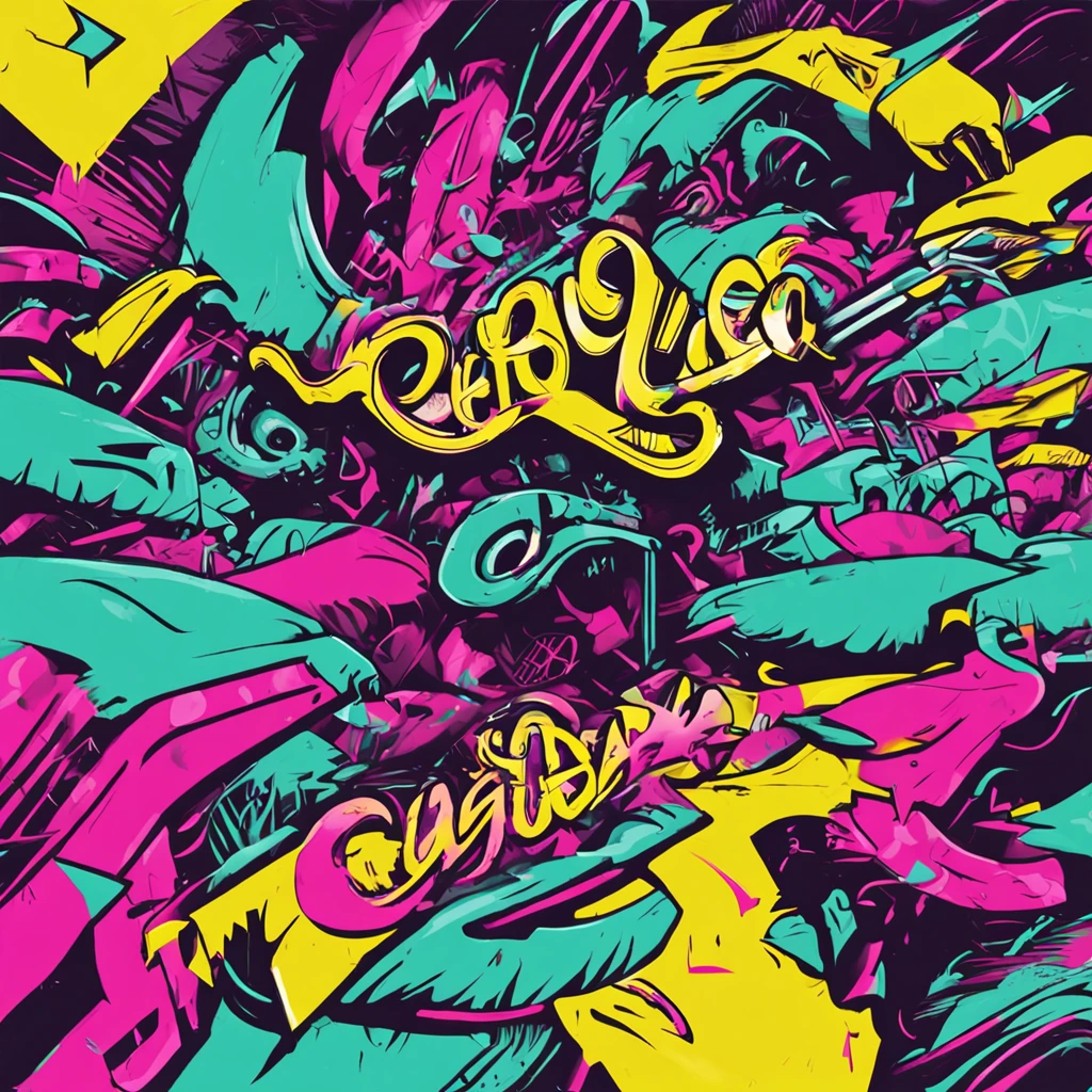 Perfect like a graffiti logo with writing "AÇOES ISTU". tema urbano