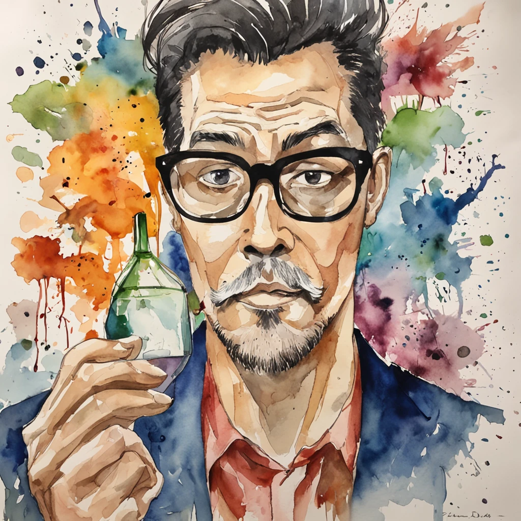 There's a man with glasses when taking a selfie, album cover inspired by Kun Can, Reddit, neo-dada, he is screaming, Giga Chade chorando, olhar horrorizado em seus olhos, Estrabismo, very high quality face, cara fria, cara de louco, com a boca aberta, Tongue out, Sul Coreano Masculino, rosto suado, qualidade muito baixa