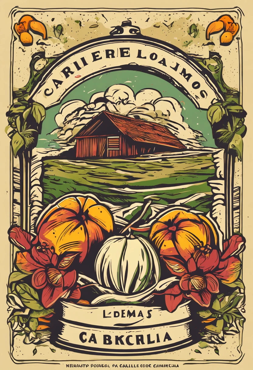 Crie um logotipo para uma granja de ovos caipiras que seja inspirado no galo de barcelos