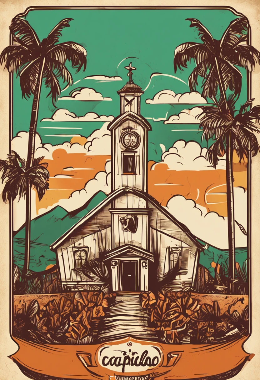 Crie um logotipo para uma granja de ovos caipiras que seja inspirado no galo de barcelos