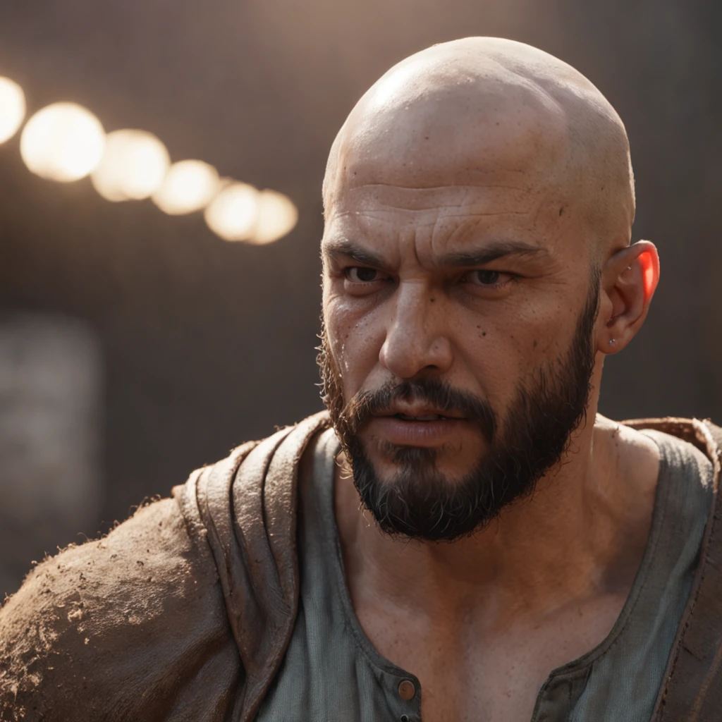 god of war, action, male, realistic face, ultra realistic, 4k