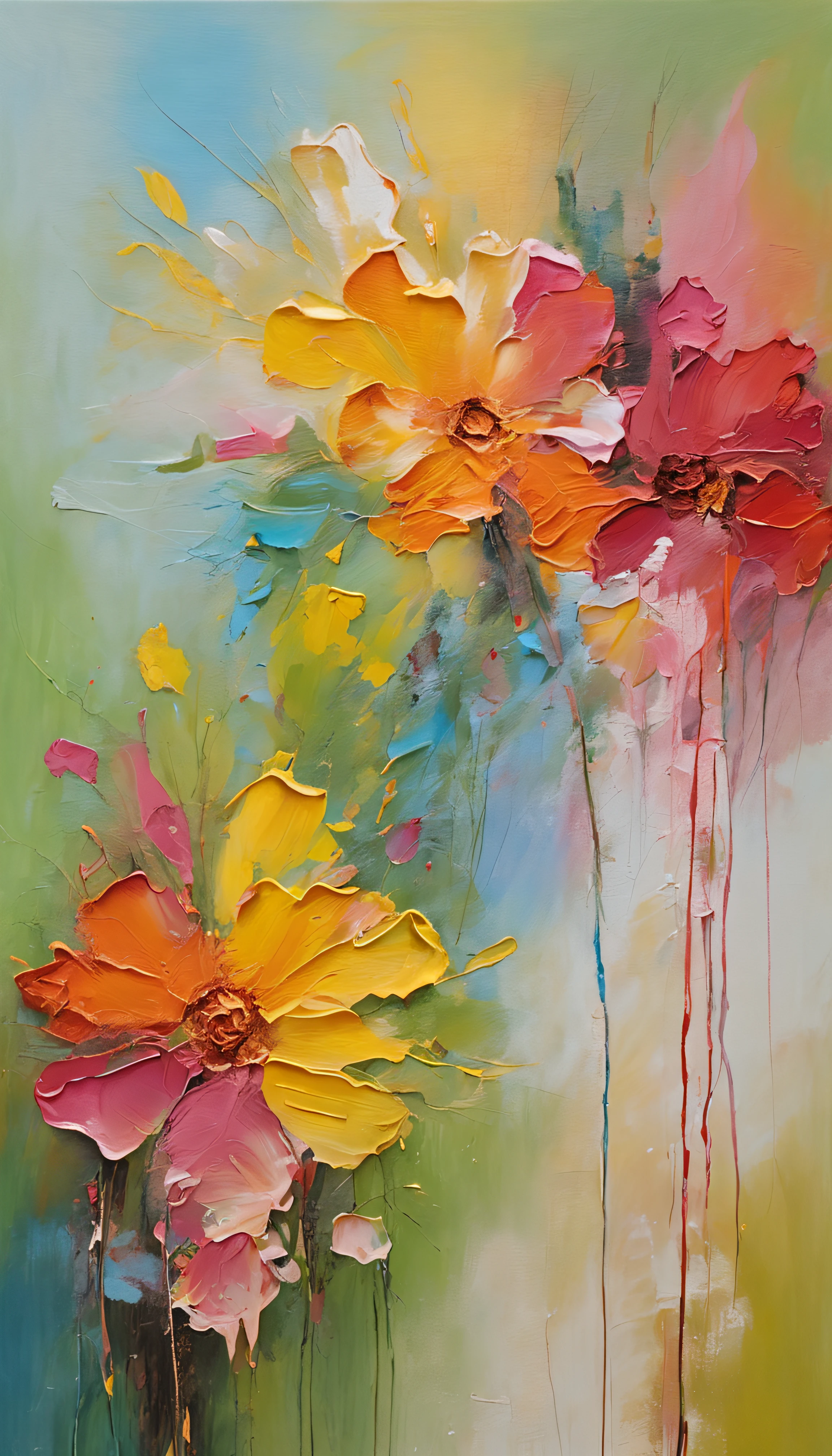 ((Flower daisies)), Lovely garden, Softness in the landscape, 8K分辨率, gorgeous illumination, SuperiorQuality