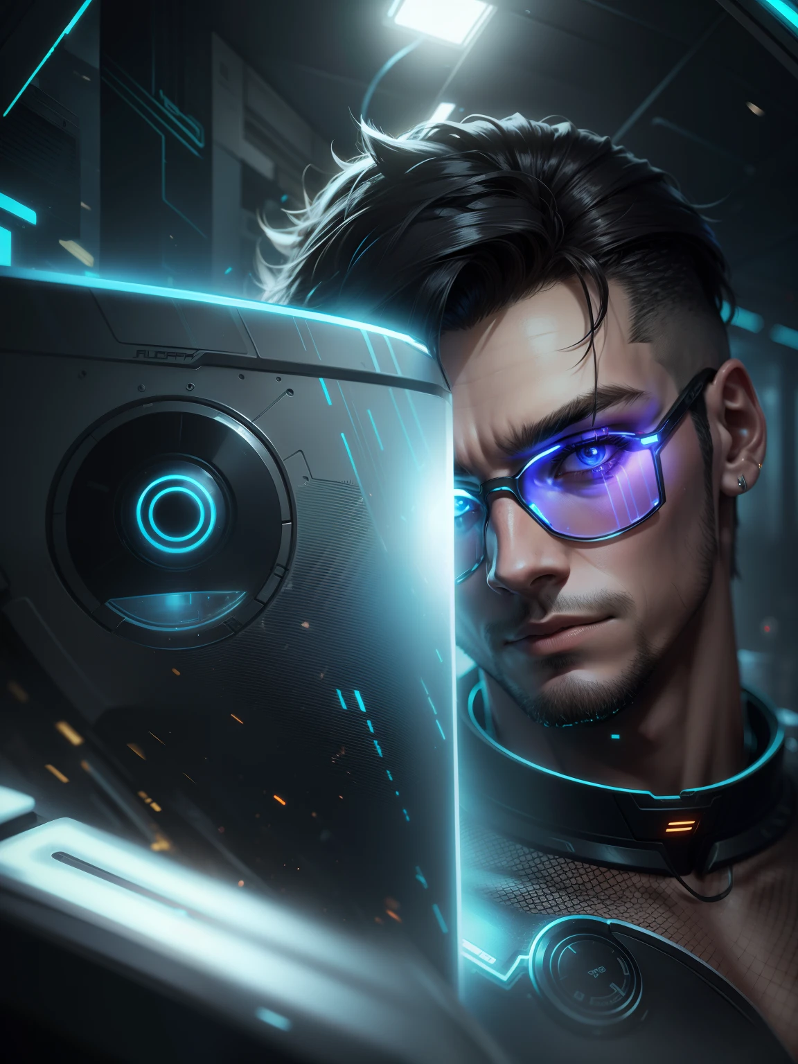 Change background cyberpunk handsome boy realistic face,8k,ultra realistic,