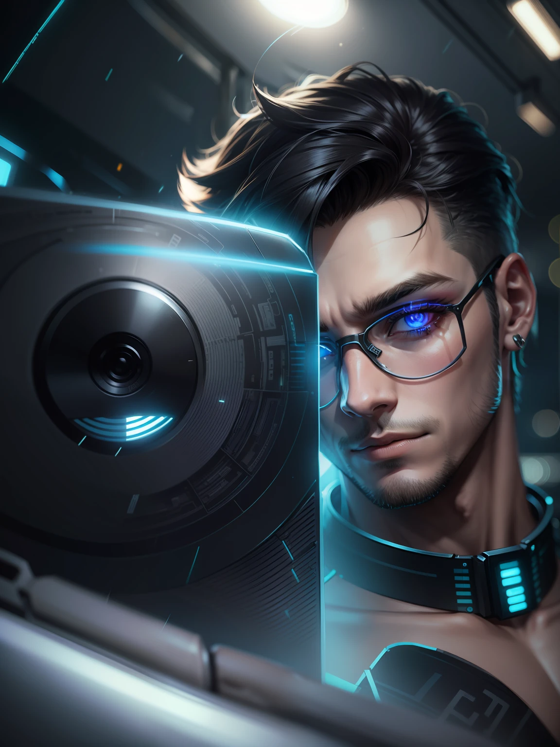 Change background cyberpunk handsome boy realistic face,8k,ultra realistic,