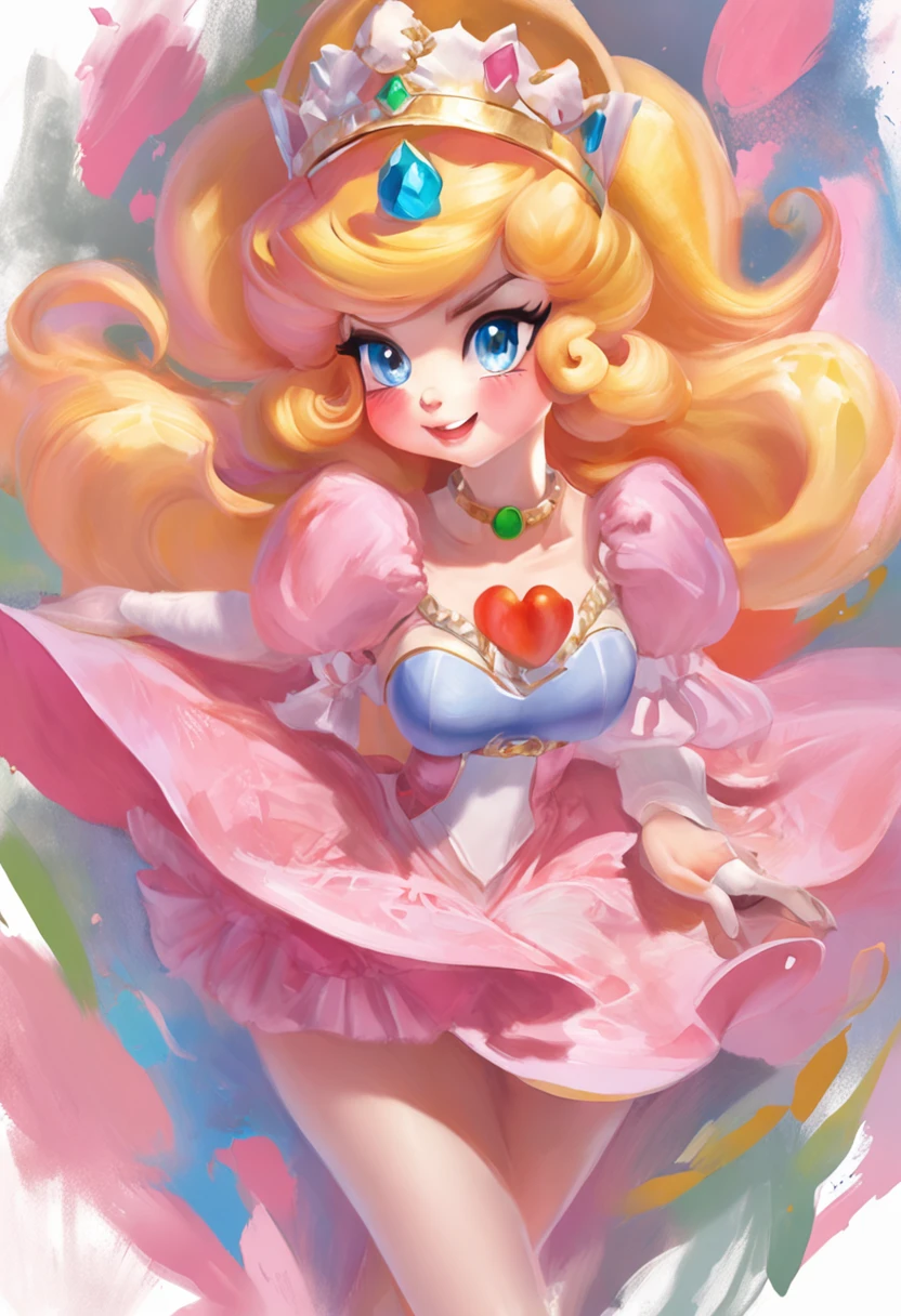 (Princess Peach: 1.5),(Sexy superheroine:1.2),(magical forest:1.2),(Fofosexyrobutts:1.2),(Rossdraw 2.5:1.1),(KDA:1.1),(WLOP:1.1),(Sakimichan:1.1),(Aquarela:1.2),(Particus:0.55)
