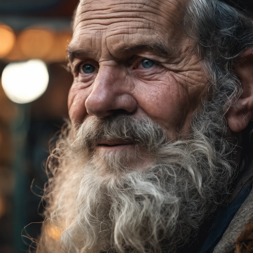 A portrait of a wizard, bearded, wrinkled, weathered, with piercing eyes, detailed face, high details, photography, natural light, Nikon D850, 50mm, f/1.4
