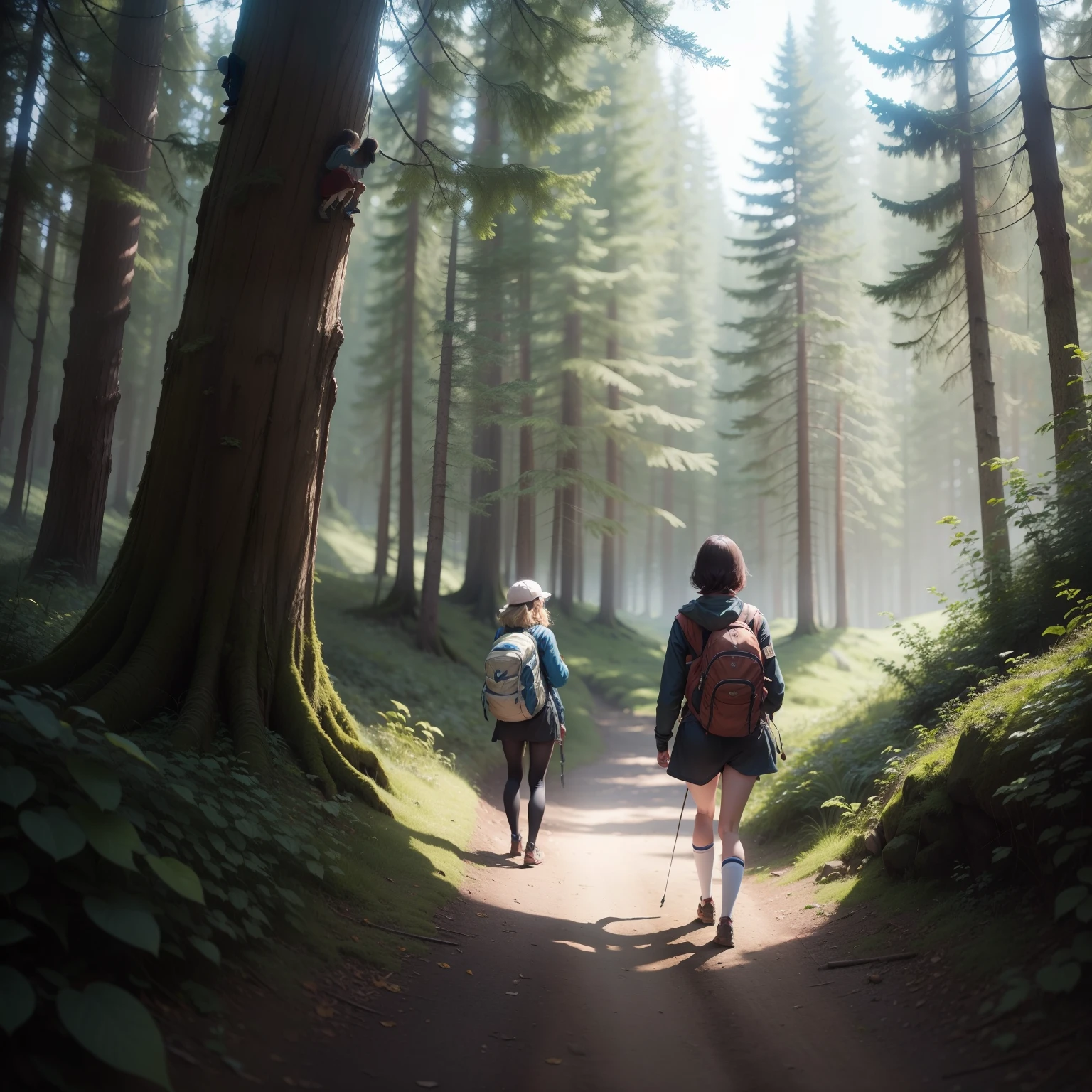 Chapter 4: Tests of Courage

• Sarah and Lily embark on a forest adventure。
	• Sarah and Lily climbing a mountain。
	• The moment Sarah finds the courage to take on the challenge。